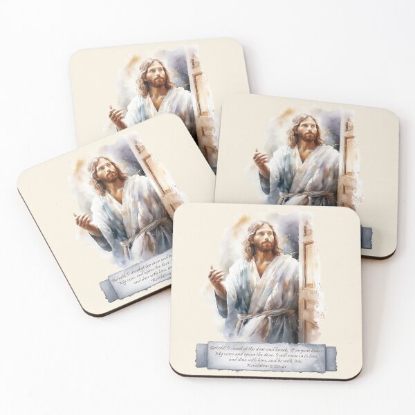 Item preview, Behold I stand at the door Rev. 3:20-21  designed and sold by WideIsTheGate.