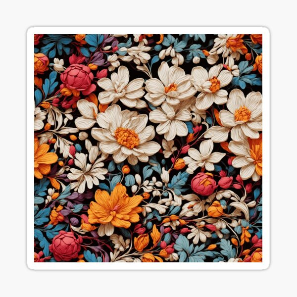 Item preview, Colorful Flower Pattern designed and sold by DJALCHEMY.