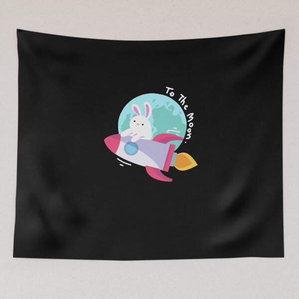 Item preview,  Rabbit Riding Rocket Go To The Moon Classic T-Shirt designed and sold by KITOBAEBOYZ.