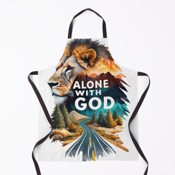 Item preview, Alone With God, Lion, Road and Nature Art designed and sold by Faithloveshop.