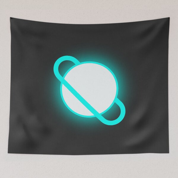 Item preview, Glowing Ring Planet - Blue/Light designed and sold by And-She-Flew.