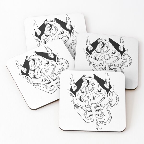 Item preview, Broken Oni Mask with Snake designed and sold by NITEMIRZ-FANART.