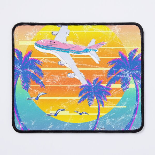 Item preview, Vaporwave Airliner Aviation Airplane Pilot Retro Vintage Design designed and sold by RealPilotDesign.