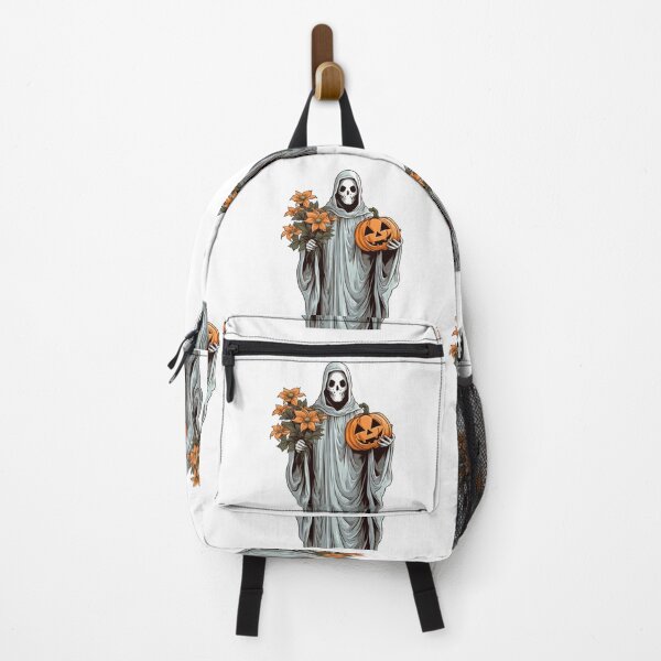 Item preview, Vintage Floral Ghost Halloween with Pumpkin designed and sold by ArtFromBeyond.