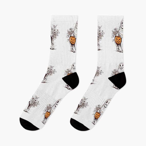 Item preview, Vintage Floral Ghost Halloween with Pumpkin designed and sold by ArtFromBeyond.