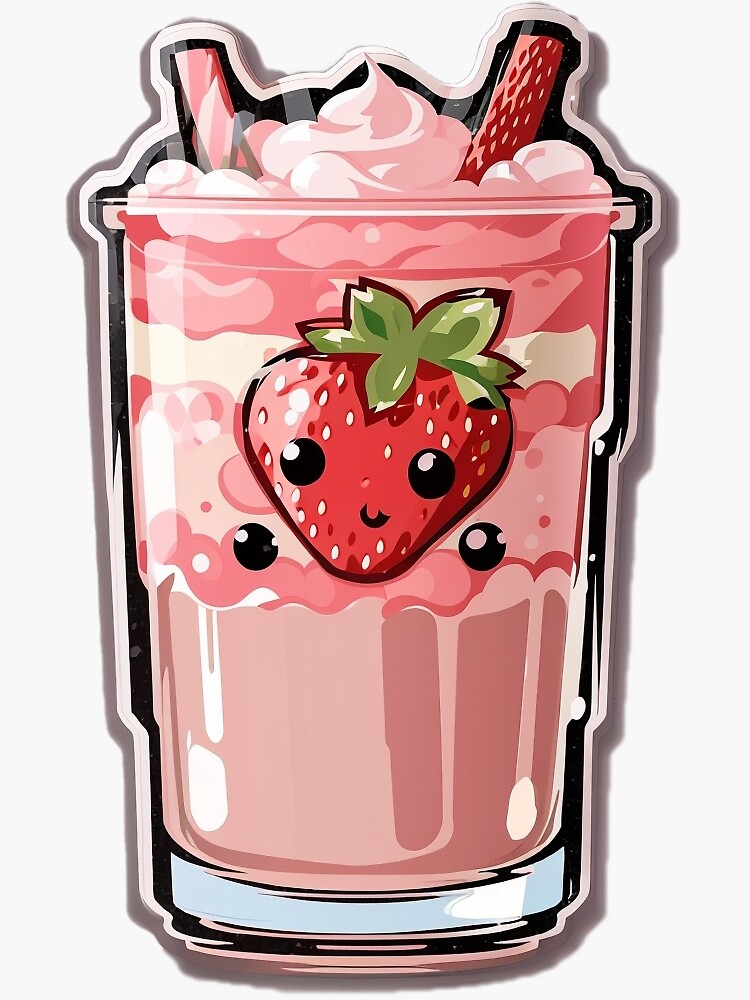 Strawberry Milk Sticker Pack Sticker for Sale by prismapansy