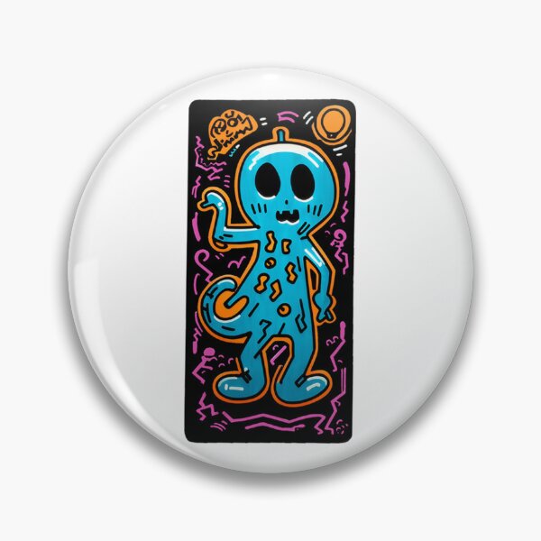 Item preview, Blue Lizard Ghost Sticker designed and sold by spikesNprints.