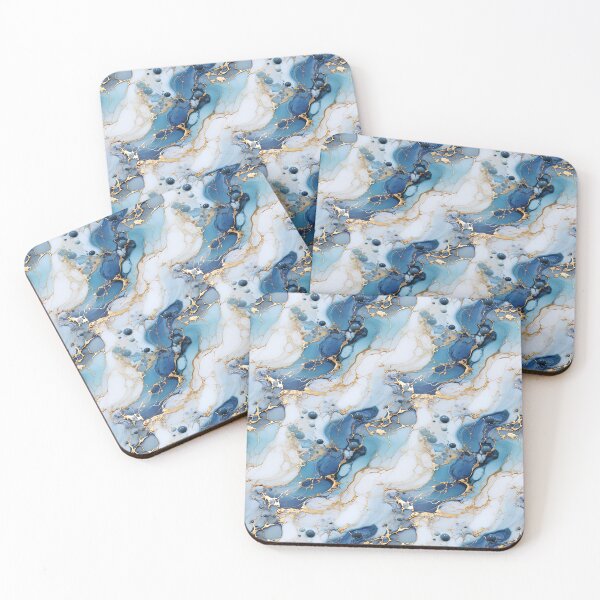 Item preview, White and Blue Abstract Shower Curtains designed and sold by Angifly.