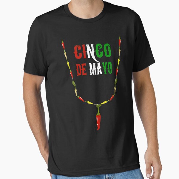 Item preview, Cinco de Mayo Chili Funny Necklace T-Shirt designed and sold by sprshrts.
