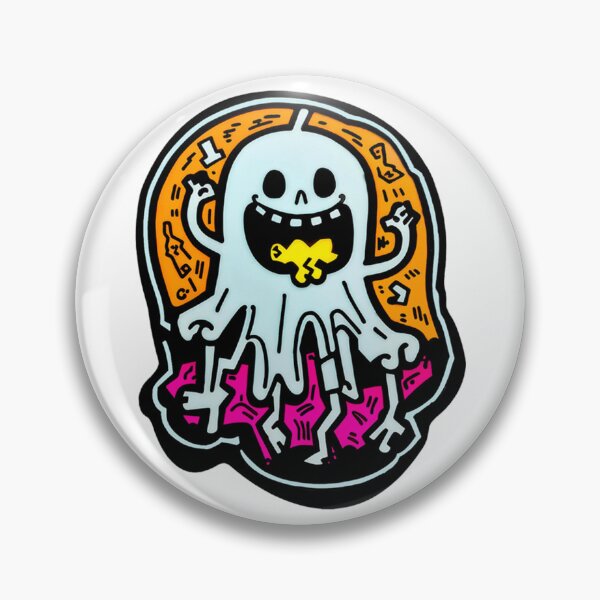 Item preview, Candy White Ghost Sticker designed and sold by spikesNprints.