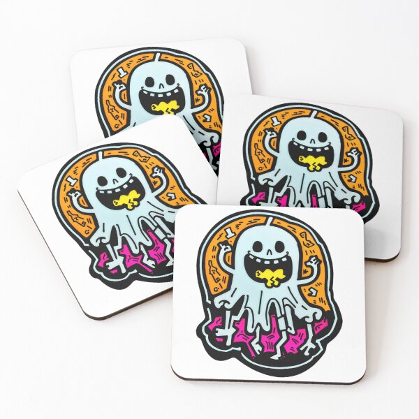 Item preview, Candy White Ghost Sticker designed and sold by spikesNprints.