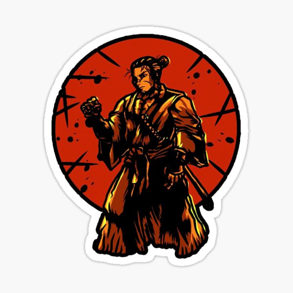 samurai design Sticker