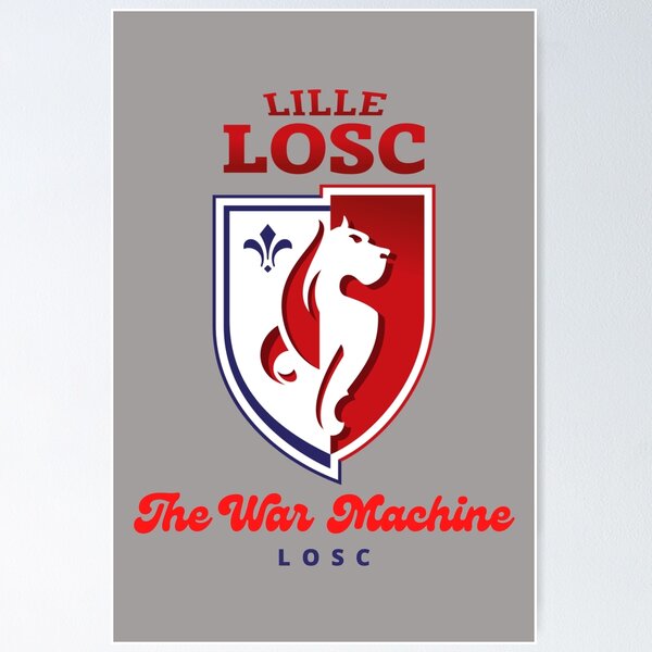 Grand poster équipe LOSC Lille – magazine Onze – vintage