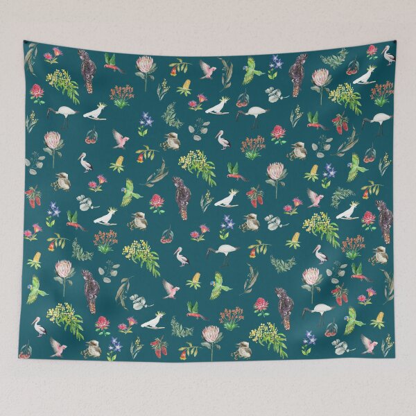Artikelvorschau, Morgan Vibes – Australiana Birds and Botanicals entworfen und verkauft von Speck-and-Taddy.