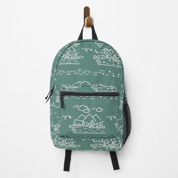 Item preview, At the lake, rain or shine (Green BG) designed and sold by mixMixtli.