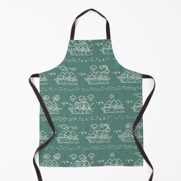 Item preview, At the lake, rain or shine (Green BG) designed and sold by mixMixtli.