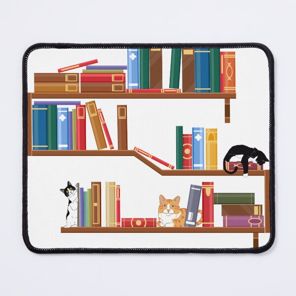 Item preview, Bookish Cat Aesthetic - Cat On A Bookshelf designed and sold by Wiss2Arts.