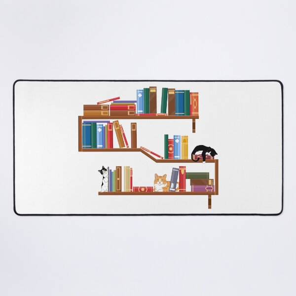 Item preview, Bookish Cat Aesthetic - Cat On A Bookshelf designed and sold by Wiss2Arts.