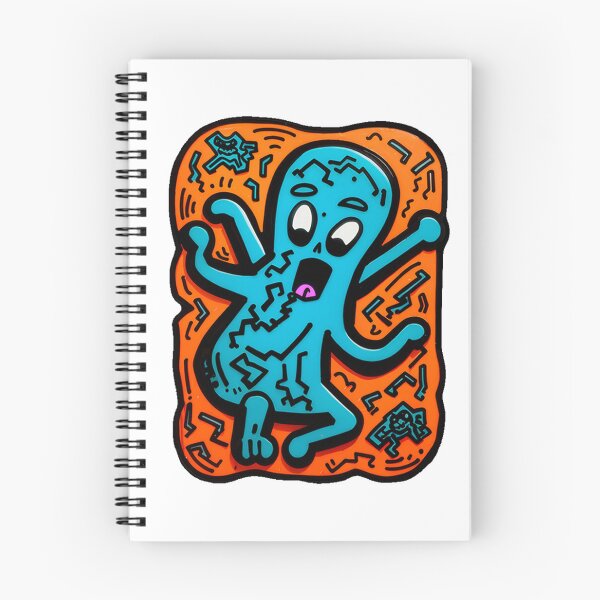 Item preview, Blue Scared Ghost Sticker designed and sold by spikesNprints.