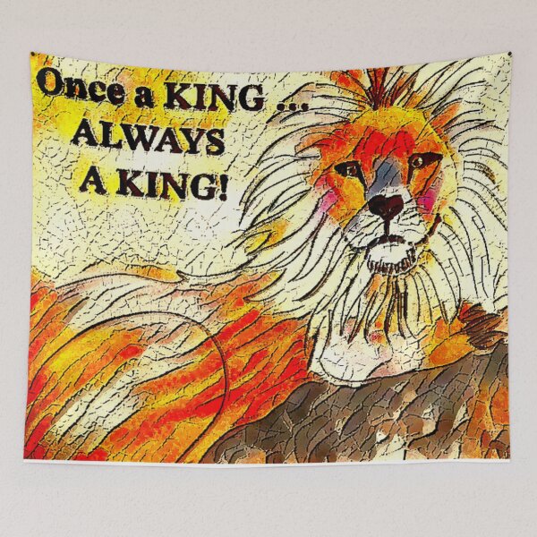 Item preview, Once a King, Always a King Abstract Lion Art  designed and sold by gleefulme.