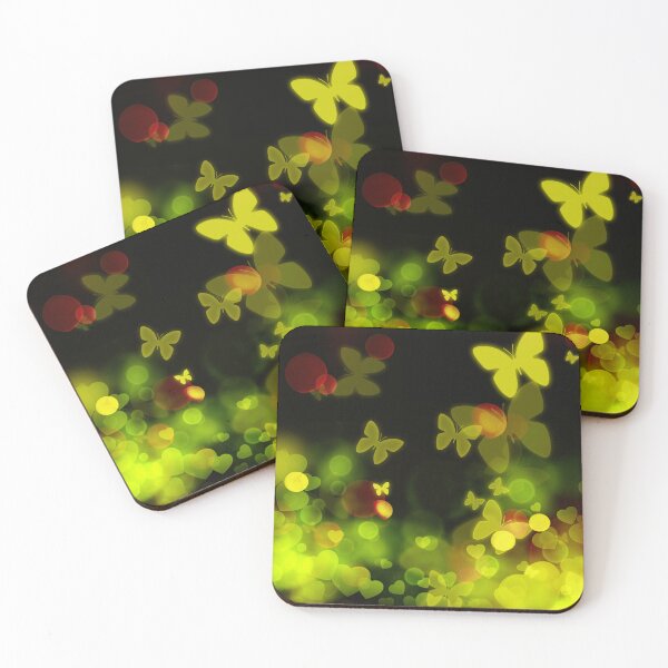 Item preview, Hearts and the yellow butterflies designed and sold by Dusanka Djeric.