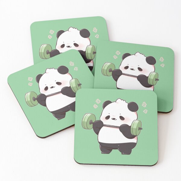 Item preview, Cute Panda with Barbell designed and sold by OPSakura.