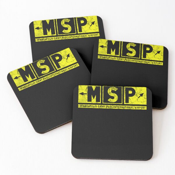 Item preview, MSP Minneapolis-Saint Paul International Airport Taxiway Sign Design Distressed designed and sold by RealPilotDesign.