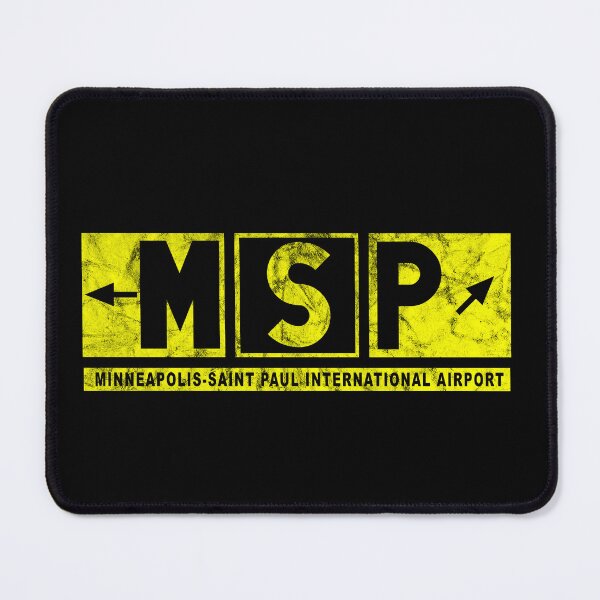 Item preview, MSP Minneapolis-Saint Paul International Airport Taxiway Sign Design Distressed designed and sold by RealPilotDesign.