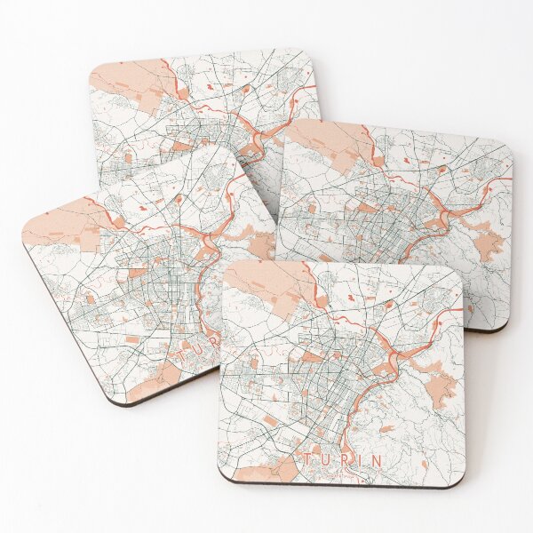 Item preview, Turin City Map of Piedmont, Italy - Bohemian designed and sold by deMAP.