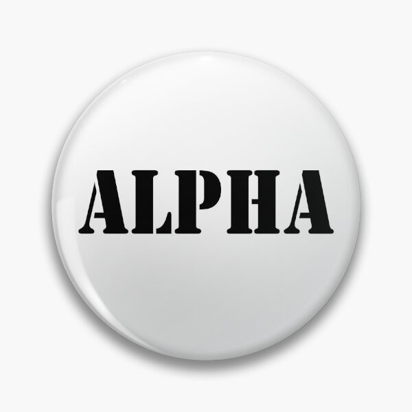 Item preview, Alpha in black font, military style designed and sold by Ghostmooner.
