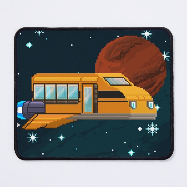 Item preview, Pixel Art School bus Spaceship designed and sold by PixelCarvel.