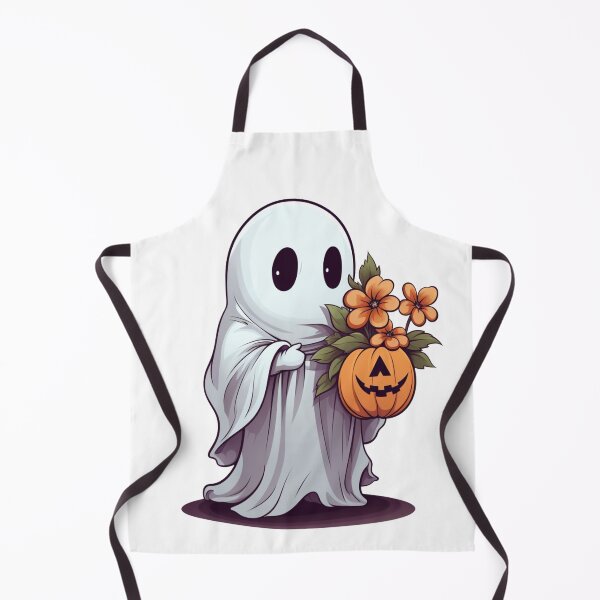 Item preview, Vintage Floral Ghost Halloween with Pumpkin designed and sold by ArtFromBeyond.