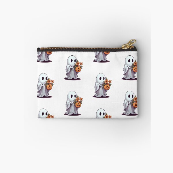 Item preview, Vintage Floral Ghost Halloween with Pumpkin designed and sold by ArtFromBeyond.