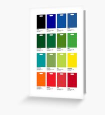 Supermarket Colours Greeting Card