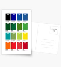Supermarket Colours Postcards