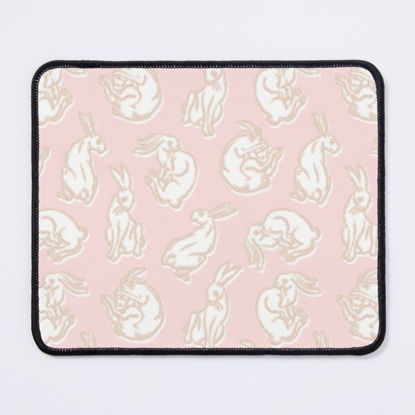 Item preview, White rabbit , hare, illustration, cute ,blue, white, pattern ,wallpaper , paint ,pastel  designed and sold by letsgow8th.