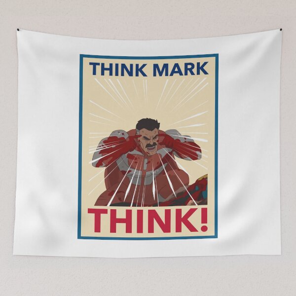 Item preview, THINK MARK THINK! MEME from Invincible Omniman Classic designed and sold by louellalemere.