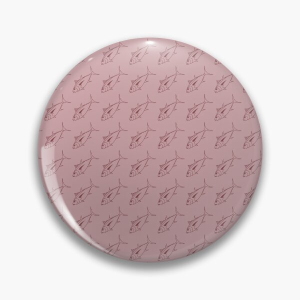 Item preview, Cute Bigeye Tuna Fish in Burgundy on Dusty Pink designed and sold by fruttidimare.