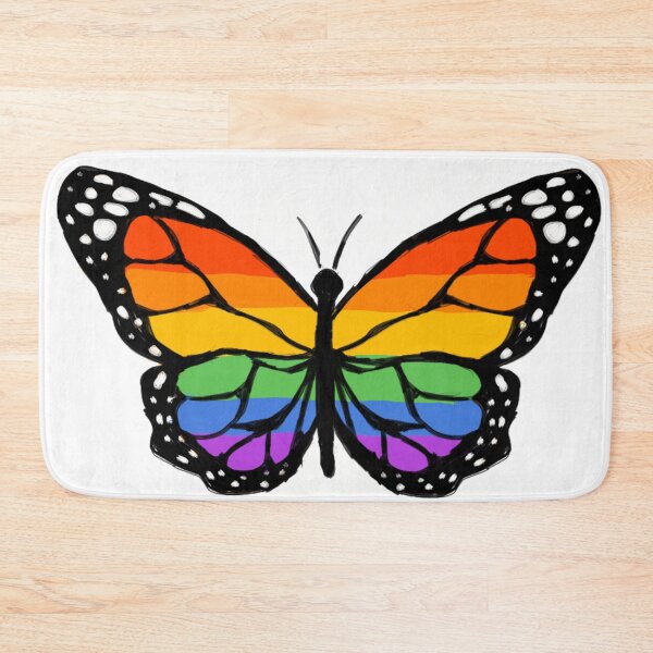 Item preview, gay pride butterfly designed and sold by RiverMariposa.
