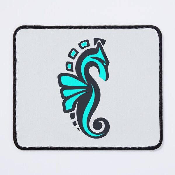 Item preview, Seahorse-LightBlue designed and sold by And-She-Flew.