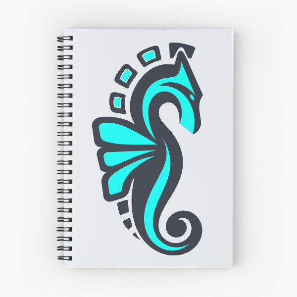 Item preview, Seahorse-LightBlue designed and sold by And-She-Flew.
