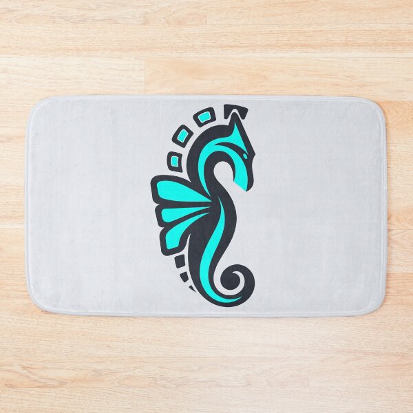 Item preview, Seahorse-LightBlue designed and sold by And-She-Flew.
