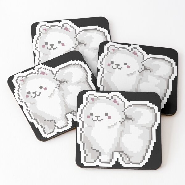 Item preview, Pixel Dog Samoyed - 8-Bit Pixel Art Samoyed Dog designed and sold by HayleeDesigns.