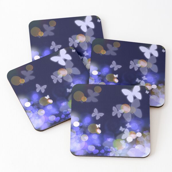 Item preview, Blue purple hearts and the butterflies designed and sold by Dusanka Djeric.