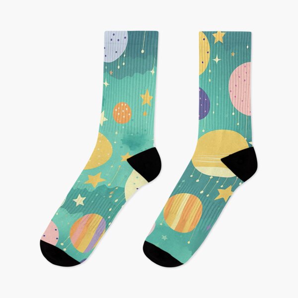 Item preview, Cosmic Playground: Vibrant Geometric & Celestial Design designed and sold by PaintbrushPlace.