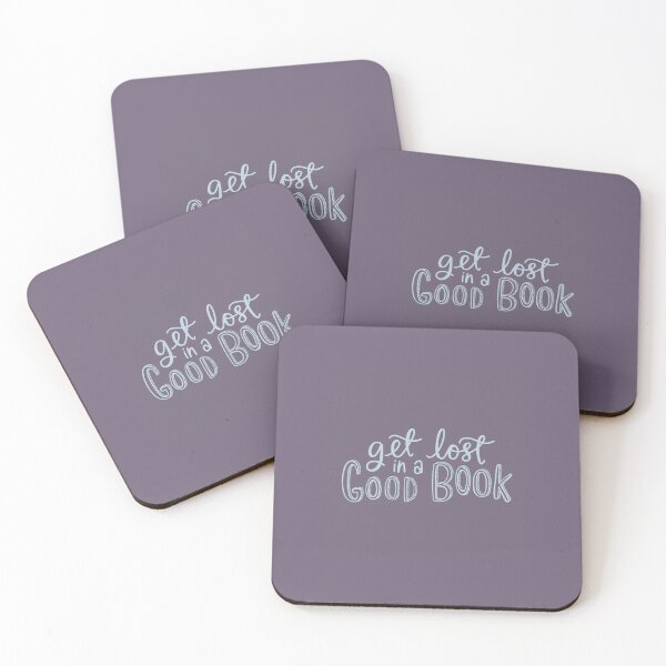 Item preview, Get lost in a good book // hand lettered book lovers quote designed and sold by NewBranchStudio.