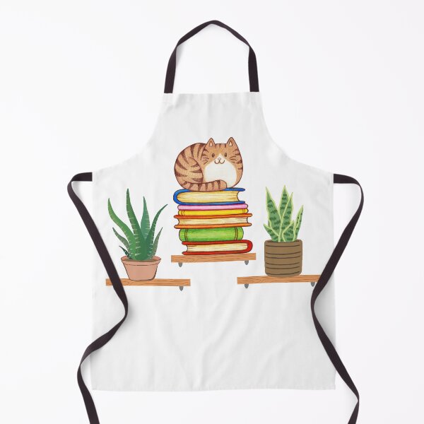 Item preview, Plants, Cats And Books - Bookish Cat Aesthetic - Cat On A Bookshelf designed and sold by Wiss2Arts.