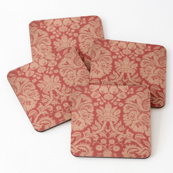 Item preview, Thibaut Damask Textile in red/gold designed and sold by CMooreWorx.