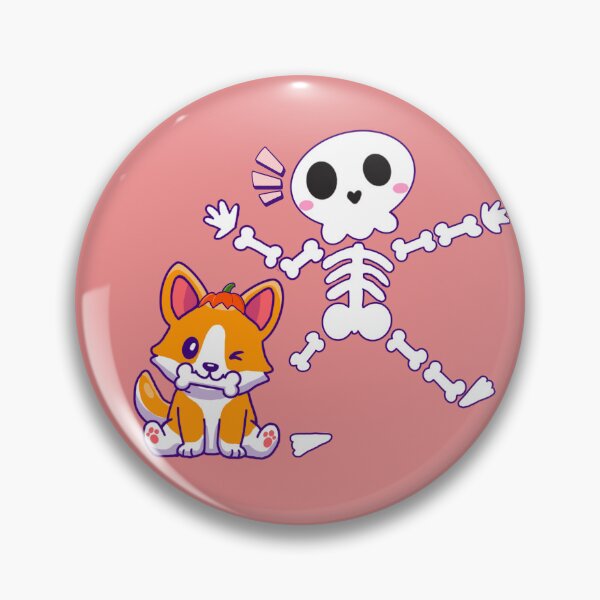 Artikelvorschau, Halloween-Corgi-Haustier und Skelett-Digitalkunst entworfen und verkauft von TurtleShellShop.