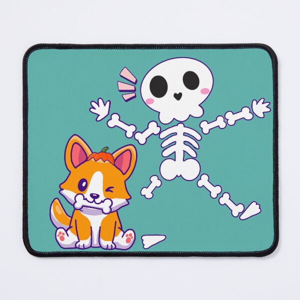 Item preview, Halloween Corgi Pet and Skeleton Digital Art designed and sold by TurtleShellShop.